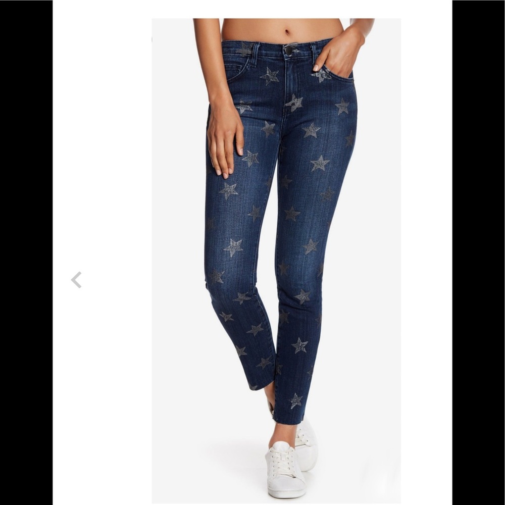 Correct Elliot Cropped Star Print Jean